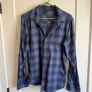 Men's Blue Plaid Shirt
